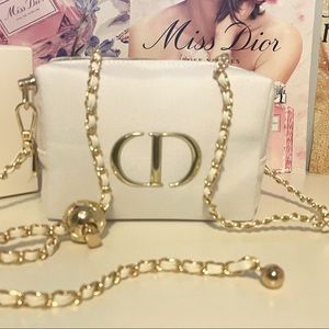 Dior beauty White Pouch Crossbody with Box